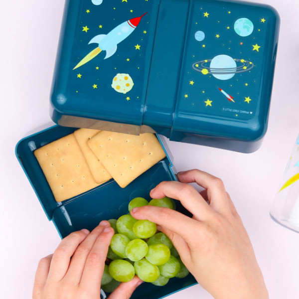Lunchbox / Brotdose mit Stickerbogen UNICORN