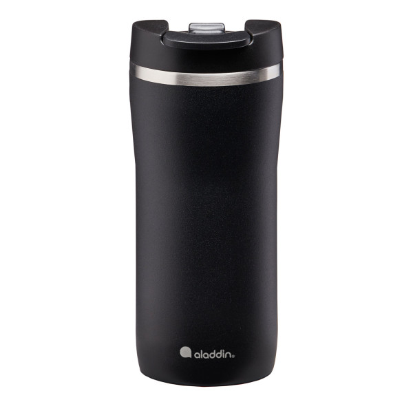Edelstahl Thermobecher LEAK LOCK 350 ml schwarz von aladdin design. Isolierbecher to go - auslaufsicher, BPA-frei, spülmaschinenfest ...