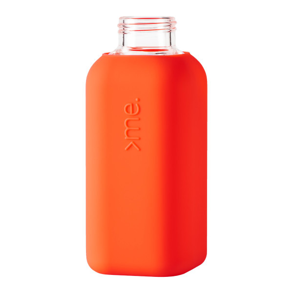 Trinkflasche Glas 0,5 l, neon coral