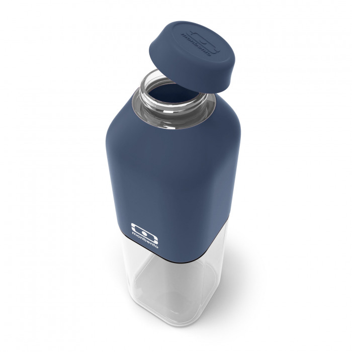 Trinkflasche MB POSITIVE blue infinity von Monbento - leichte Kunststoff Trinkflasche 500 ml, auslaufsicherer Schraubdeckel, BPA-frei...