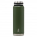 Thermosflasche V12 Edelstahl 1080ml Army green (Armee grün) von MIZU Design.