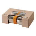Lunchbox mit Gabel 1L, Edelstahl, orange - Box Appetit - black and blum - Verpackung