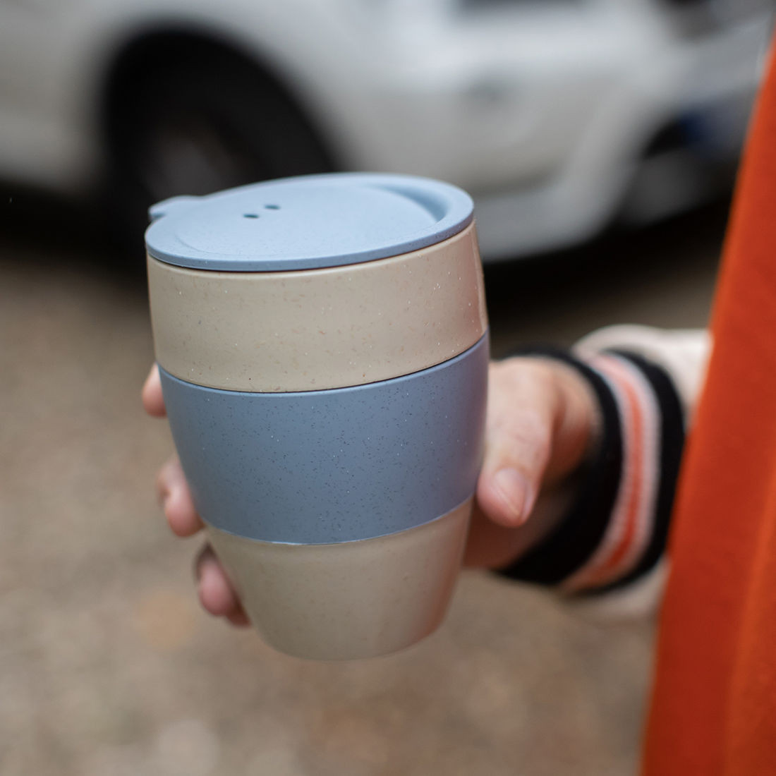 CONNECT ORGANIC Cappuccino-Becher 300ml - Leichter, Unzerbrechlicher Kaffeebecher Aus Natürlichem Material