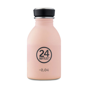 Kinder Trinkflasche 0,25 l dusty pink mit Schraubdeckel. 24Bottles URBAN Trinkflaschen aus Edelstahl - auslaufsicher, BPA-frei ...