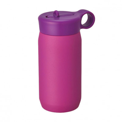 Doppelwandige Kindertrinkflasche 300 ml PLAY TUMBLER purple. Edelstahl Trinkflasche Kinder lila. Thermosflasche Mädchen.