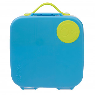 Große b.box Lunchbox blau für Kinder. XL Lunchbox (2 Liter) b.box mit Fächern. b.box Kinderlunchbox ocean breeze.
