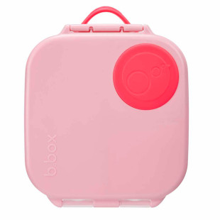 Snackbox rosa für Kinder von b.box. Die b.box mini Brotbox flamingo. Kleine b.box 3 Fächern (ein flexibles Fach in dunkelrosa).